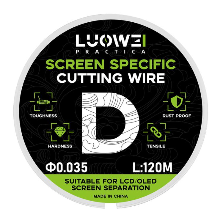 LUOWEI 120M Cell Phone LCD Screen Separation Line High Durezza Taglio Filo diamantato, A 0.02mm, B 0.028mm, C 0.03mm, D 0.035mm