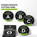 LUOWEI 120M Cell Phone LCD Screen Separation Line High Durezza Taglio Filo diamantato, A 0.02mm, B 0.028mm, C 0.03mm, D 0.035mm