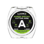 LUOWEI 500M Filo di acciaio per separazione dello schermo del telefono cellulare Filo di taglio, A 0.02mm, B 0.028mm, C 0.03mm, D 0.035mm