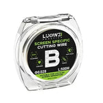 LUOWEI 500M Filo di acciaio per separazione dello schermo del telefono cellulare Filo di taglio, A 0.02mm, B 0.028mm, C 0.03mm, D 0.035mm