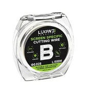 LUOWEI 500M Filo di acciaio per separazione dello schermo del telefono cellulare Filo di taglio, A 0.02mm, B 0.028mm, C 0.03mm, D 0.035mm