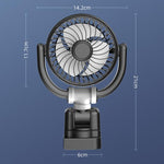 Ventilatore angolare con schermo pieghevole a tre vie per auto