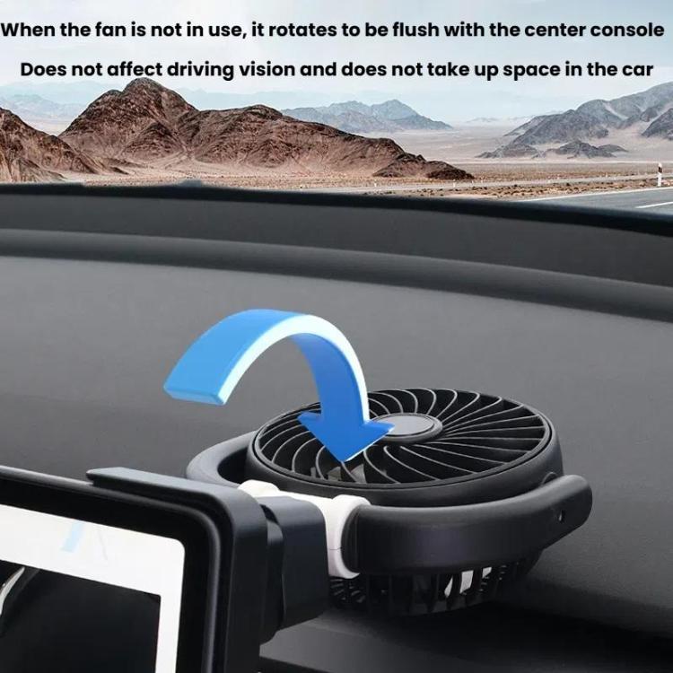 Ventilatore angolare con schermo pieghevole a tre vie per auto