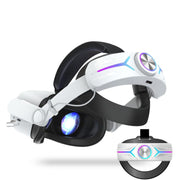 Per Meta Quest 2 VR RGB Head Strap Fascia regolabile Batteria integrata da 8000 mAh, For Meta Quest 2 (Gaming White), For Meta Quest 2 (Gaming Black), For Meta Quest 2 (White)