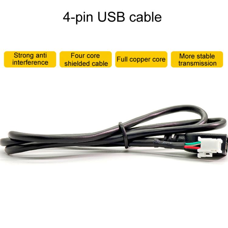 Cavo di navigazione Android Palminfo Cavo audio a 7 teste Cavo di alimentazione a 16 pin Antenna GPS Cavo USB a 4 pin e 6 pin Linea di visualizzazione posteriore, 6pcs / Set