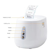 Xprinter XP-237B Stampante termica per etichette di scontrini di supermercati con codice a barre QR, USB, USB+BT