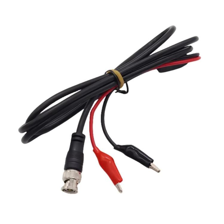 Cavo sonda oscilloscopio BNC maschio con morsetti a coccodrillo