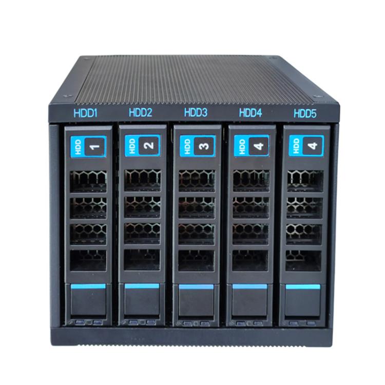 Gabbia per disco rigido hot swap a 5 alloggiamenti 3.5"/2.5" HDD/SSD compatibile per posizione unità ottica 3x5.25"