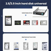 Gabbia per disco rigido hot swap a 5 alloggiamenti 3.5"/2.5" HDD/SSD compatibile per posizione unità ottica 3x5.25"