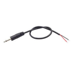 Cavo mono 2 pin AUX Cavo singolo altoparlante Cavo di alimentazione audio Cavo audio, lunghezza: 25 cm, 2.5mm Male, 2.5mm Female, 3.5mm Male, 3.5mm Female