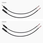 Cavo mono 2 pin AUX Cavo singolo altoparlante Cavo di alimentazione audio Cavo audio, lunghezza: 25 cm, 2.5mm Male, 2.5mm Female, 3.5mm Male, 3.5mm Female