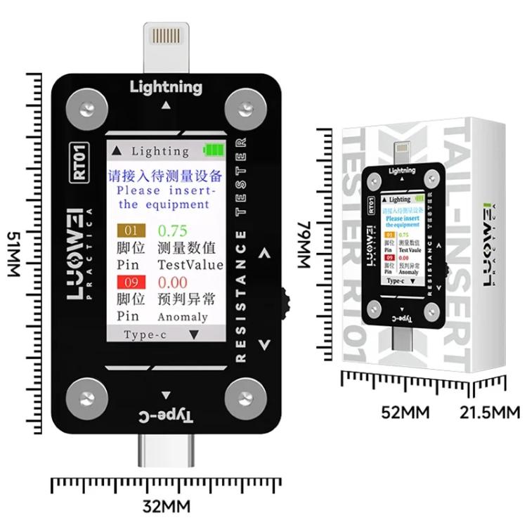 Tester automatico spina posteriore Type-C a 8 pin LUOWEI