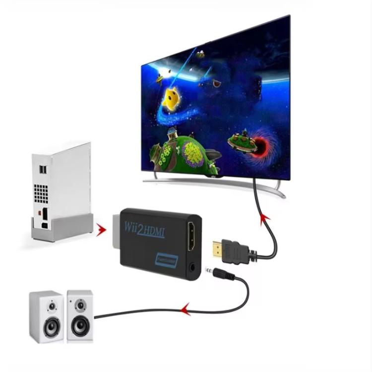 Convertitore da Wii a HDMI 720p/1080p con audio stereo