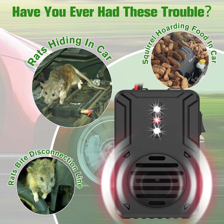 Repellente per topi ad ultrasuoni per auto Repellente per ratti per veicoli, Vehicle Rat Repeller