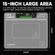 LUOWEI HP2 Schermo Riscaldamento Tavolo Temperatura Costante Schermo Rimozione Treasure Phone Tablet Schermo Sostituzione Rimozione Riscaldamento Separazione, EU Plug, US Plug