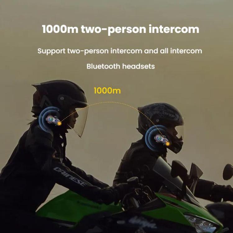 Kuqibao K23S Auricolari Bluetooth per Casco Moto con Interfono 10