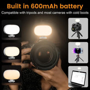 Lampada LED portatile per smartphone con clip e luce regolabile
