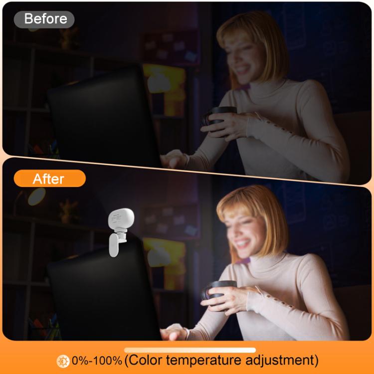 Lampada LED portatile con clip per smartphone
