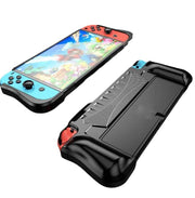 Cover protettiva in TPU per console Switch OLED, con guscio integrato e 2 slot per schede di gioco.