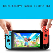 Cover protettiva in TPU per console Switch OLED, con guscio integrato e 2 slot per schede di gioco.