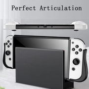 Cover protettiva in TPU per console Switch OLED, con guscio integrato e 2 slot per schede di gioco.