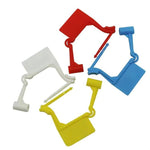 100 pezzi/confezione Sacchetti di chiusura in plastica monouso Lucchetto antifurto Etichetta di marcatura aeronautica Fascette per imballaggio