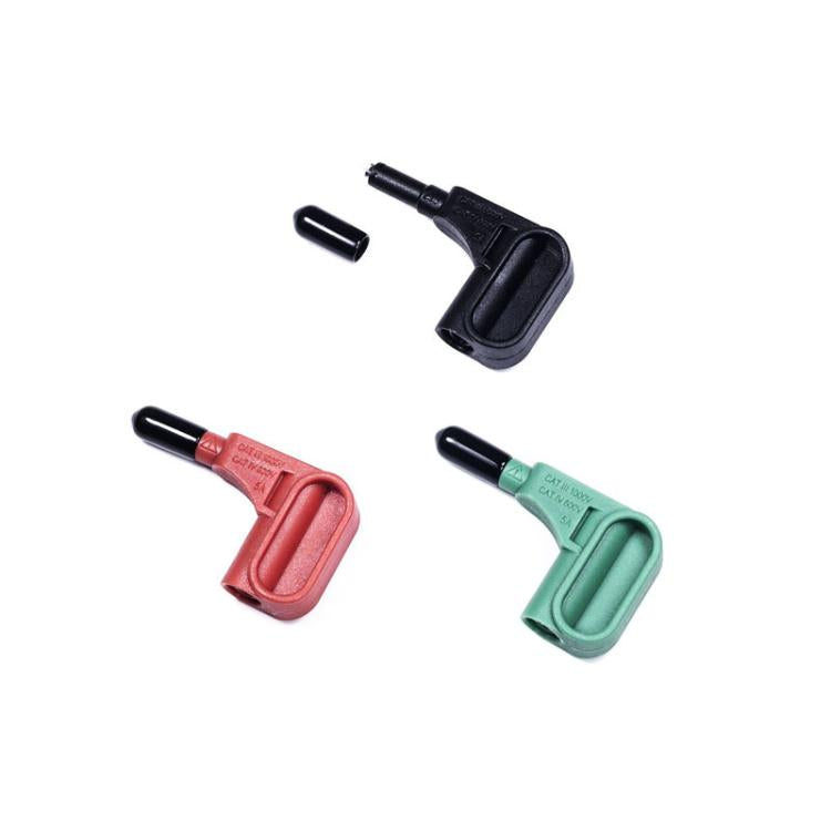 Punte magnetiche 4mm per multimetro, rosse, nere, verdi