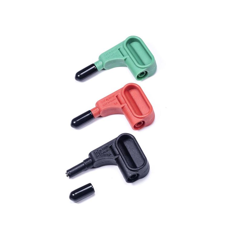 Set 3 punte magnetiche 4mm per multimetro rosso nero verde