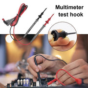 1pair Universal Multimeter Extended Telescopic Test Hook, 2mm Straight Plug, 4mm Straight Plug