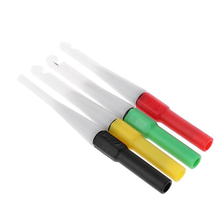 Set 4 sonde 0,7mm per multimetro test elettrico