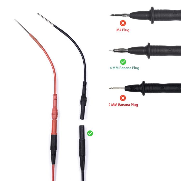 Adattatore femmina 4mm per multimetro con cavo silicone