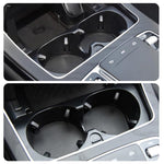 Portabevande per console centrale Mercedes-Benz Classe C W205 / GLC W253 / Classe E W213 2056802391, Black, Black Carbon Fiber, Red Carbon Fiber