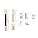 Kit 7 pezzi lanyard magnetico per multimetro portatile