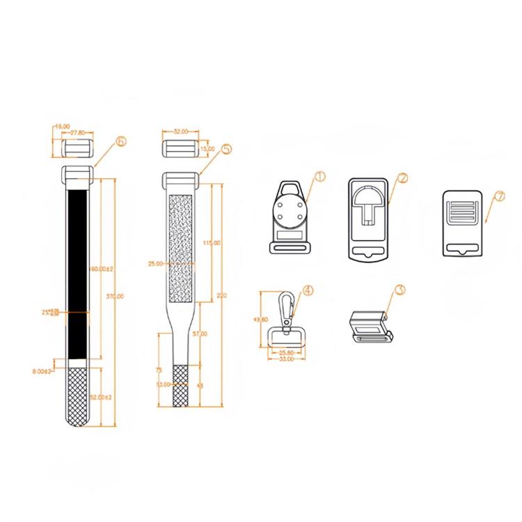 Kit 7 pezzi lanyard magnetico per multimetro portatile