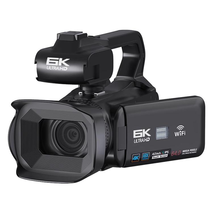 Videocamera Ultra HD da 64 MP con zoom digitale 18x e schermo touch da 4 pollici, risoluzione 6K., 6K 16G, 6K 32G, 6K 64G