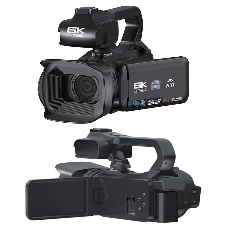 Videocamera Ultra HD da 64 MP con zoom digitale 18x e schermo touch da 4 pollici, risoluzione 6K., 6K 16G, 6K 32G, 6K 64G