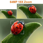 Videocamera Ultra HD da 64 MP con zoom digitale 18x e schermo touch da 4 pollici, risoluzione 6K., 6K 16G, 6K 32G, 6K 64G
