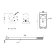 2pcs /Set Universal Portable Magnetic Lanyard For Multimeter, 2pcs /Set