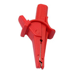 Clip a coccodrillo con jack banana 4mm per test elettrici