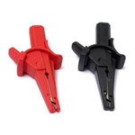 Clip a coccodrillo con jack banana 4mm per test elettrici