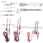 Sonde banana plug per multimetro con jack 2mm e 4mm