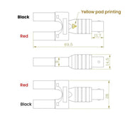 Banana Plug BNC Female Oscilloscope Probe To Double Row Terminal
