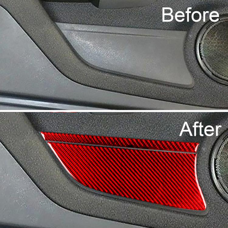 Adesivi per vani portaoggetti delle portiere per Mercedes-Benz Smart Fortwo 2011-2015, set da 4 pezzi.