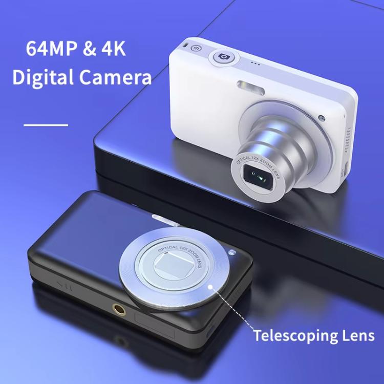 Fotocamera Digitale 4K con Zoom Ottico 6X e Schermo IPS 3"