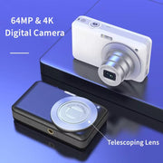 4K HD 6X Optical Zoom Digital Camera 3 Inch IPS Screen Video Vlogging Camcorde 32G