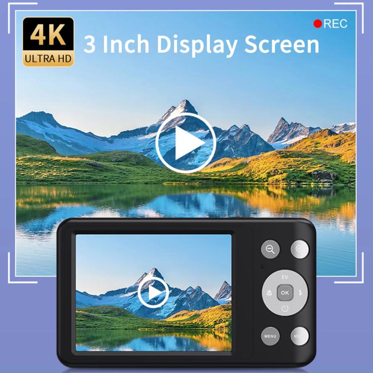Fotocamera Digitale 4K con Zoom Ottico 6X e Schermo IPS 3"