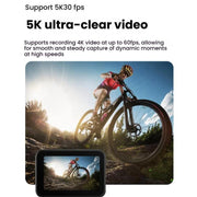 VIRAN V11 Dual-Color Screen 5K HD IP68 Waterproof Six-Axis Anti-Shake Sports Camera, V11