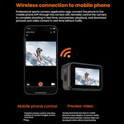 VIRAN V11 Dual-Color Screen 5K HD IP68 Waterproof Six-Axis Anti-Shake Sports Camera, V11
