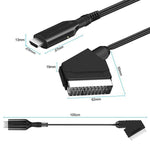 Converter For Set-Top Boxes Game Consoles Audio Video, HDMI To SCART, SCART To HDMI