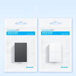 Mindpure AD043 2pcs Network Cable Pair Connector Extender Adapter RJ45 Network Gigabit Dual Pass-through Broadband Crystal Heads, AD043